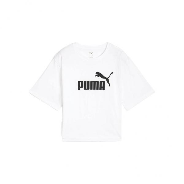 ESS Cropped No. 1 Logo Relaxed Tee C/O