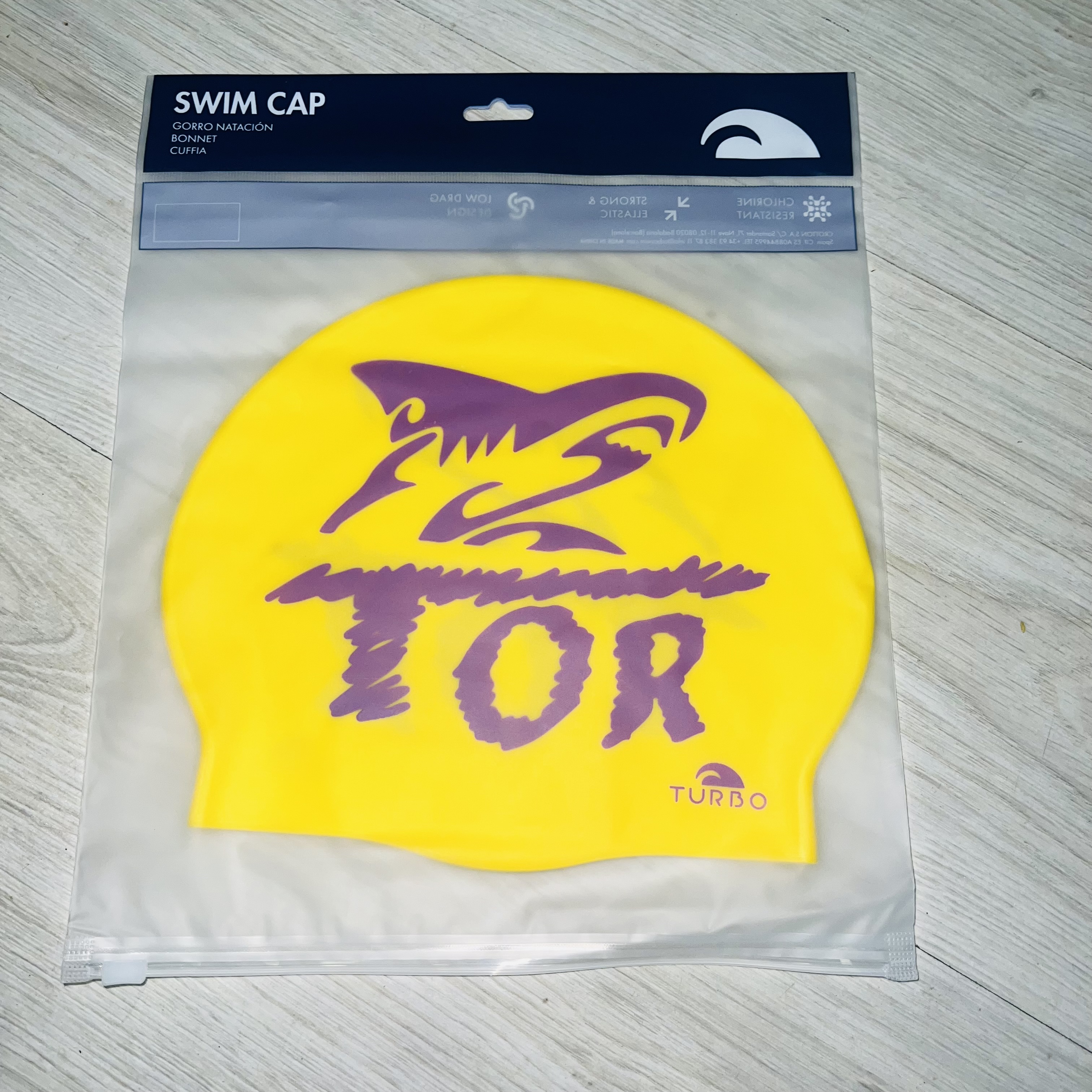 gorro personalizado club de natacion torrejon